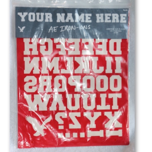 American Eagle Outfitters | Other | Nip Aeo Ironon Alphabet Letters ...
